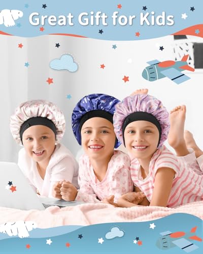 Satin Bonnet for Kids with Adjustable Elastic Band