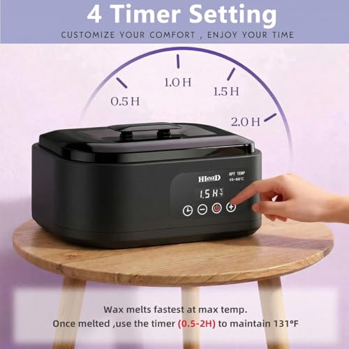 HLead Paraffin Wax Machine Kit for Hands & Feet - Touchscreen Spa Bath Warmer