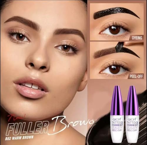 Peel Off Eyebrow Tint Gel - Waterproof 3 Day Brow Dye (2Pcs)