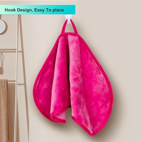 Makeup Remover Cloth Cleansing Towel - Chemical Free - Move Makeup Instantly with Just Water (3 Rosy)