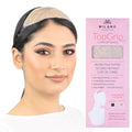 Milano Collection Glueless Top Grip Headband for Hair Topper & Wiglets, Beige