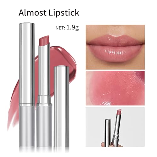 2-Piece Tinted Lip Balm Set - Hydrating Black & Pink Glossy