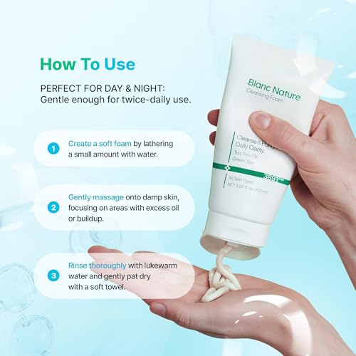 Tea Tree Facial Cleanser Foam for Oily & Sensitive Skin - 150ml