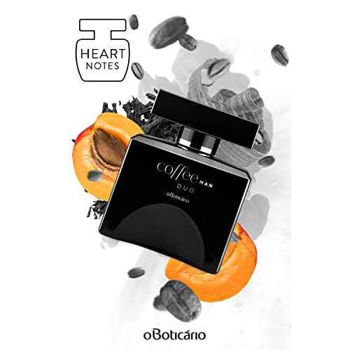 O BOTICARIO Coffee Duo Man Eau de Toilette, Long Lasting Fragrance Cologne for Men, Fresh Spice Scent, 3.4 Ounce