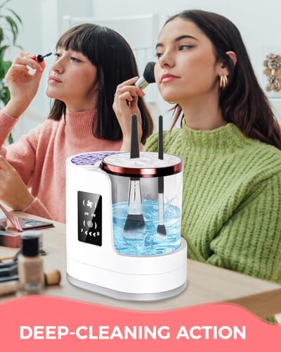 Electric Makeup Brush Cleaner with Auto Drying