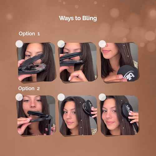 blinger¢ç Shimmer Crystal Refill Pack ? as seen on Shark Tank | 5 Discs ? 75 Precision-Cut Glass Crystals | Hair-Safe Accessories | Styling Tool not Included | Pure White Pearls 5 mm