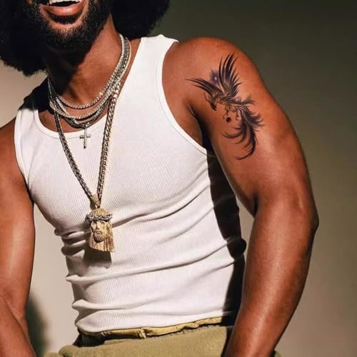 Temporary Tattoos for Adults & Kids - 6 Waterproof Sheets