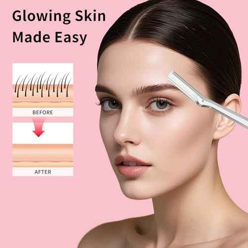 Replacement Blades Compatible with Tweezerman Facial Razor, 20 Count (Pack of 1)