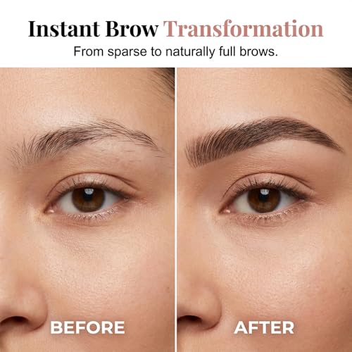 4-Tip Microblading Eyebrow Pen - Waterproof & Long-Lasting (Black)