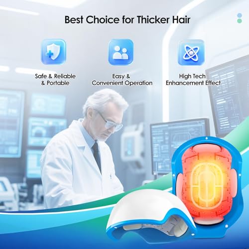 FDA-Cleared Red Light Therapy Hair Loss Helmet with 162 Laser Diodes