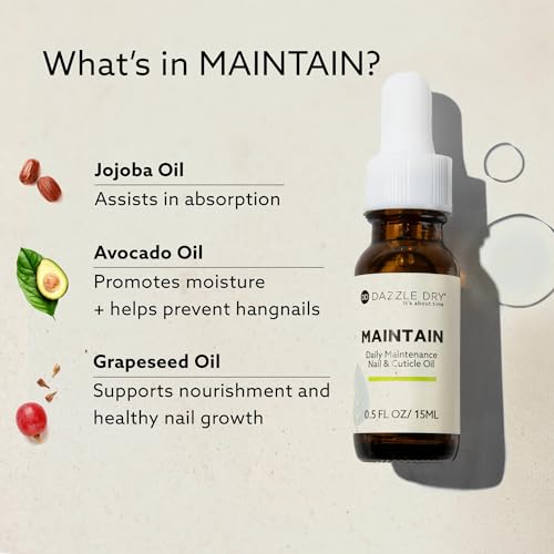 Nail & Cuticle Oil - Fast-Absorbing, Moisturizing Formula (0.5 oz)