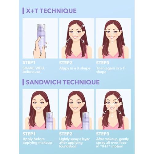 SHEGLAM Lock'd In Setting Spray Mattifying Effect Quick-Drying Long Lasting Makeup Locking Spray Oil-Control Non-Greasy Makeup Setting-Purple