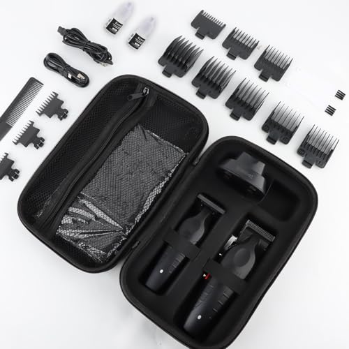 KEMEI Hair Clipper and Trimmer Set Professional Cordless Hair Clipper for Men Electric Beard Trimmers Barber Hair Cuttings Kit, T Blade Trimmers for Men, KM-2296£¬KM-2299
