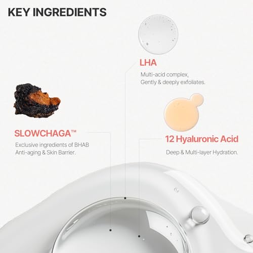BHAB Slowchaga pH 5.5, Barrier safe Pure Gel Cleanser ? Gentle Acid Cleanser with Hyaluronic Acid, Panthenol & Allantoin for Pore Care, Mild Exfoliation & Hydration, Korean Skincare 5.07 fl oz (150ml)