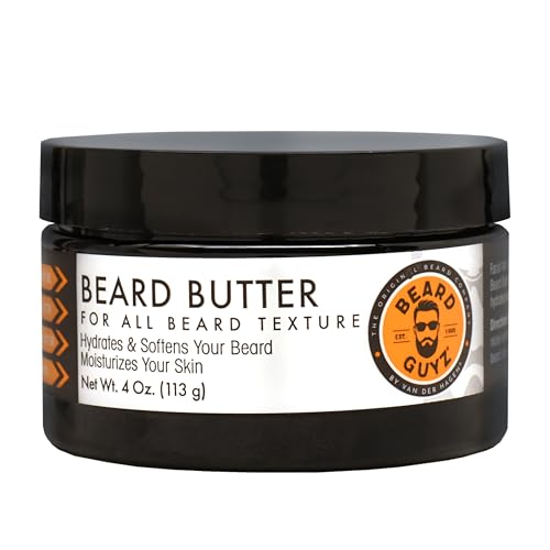 Beard Guyz Beard Butter ? Moisturizing Beard Leave-In Conditioner and Softener for Men, Tames Frizz, Softens and Hydrates Facial Hair ? 4 oz