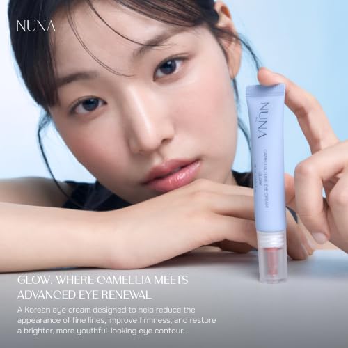 NUNA Camellia Tone Eye Cream - Hydrating Anti-Aging Formula, 0.51 fl oz