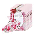 Koelf Rose Petal Satin Foot Mask (5 Pairs) - Intensive Nourishing Foot Socks