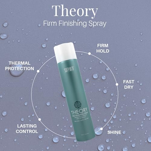 SURFACE Hair Theory Firm Finishing Spray, Strong Hold Styling Hairspray - All Day and Night Lasting Control,10 oz (Packaging may vary)