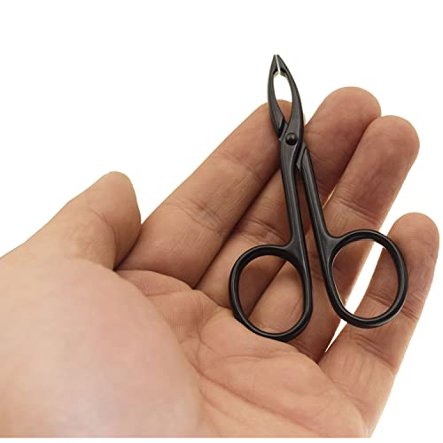 2-Pack Straight Tip Eyebrow Tweezers with Scissor Handle