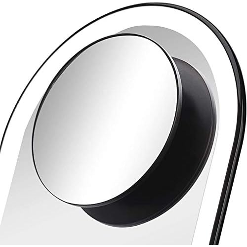 Fancii Lara Detachable 10X Magnifying Mirror, Magnetic Attachment - Compatible Vera Vanity Mirrors (not Included) - Lara (Obsidian) FC-VOMA10XB