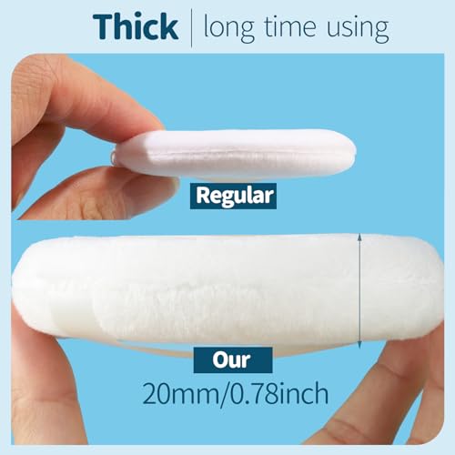 Teenitor 2pcs Powder Puff Large Body Powder Puffs with Container