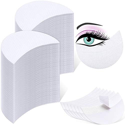 600 Eyeshadow Pad Shields White Half Moon Stencils