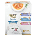 Fancy Feast Broth Lickable Wet Cat Food Variety Pack 12 Pouches