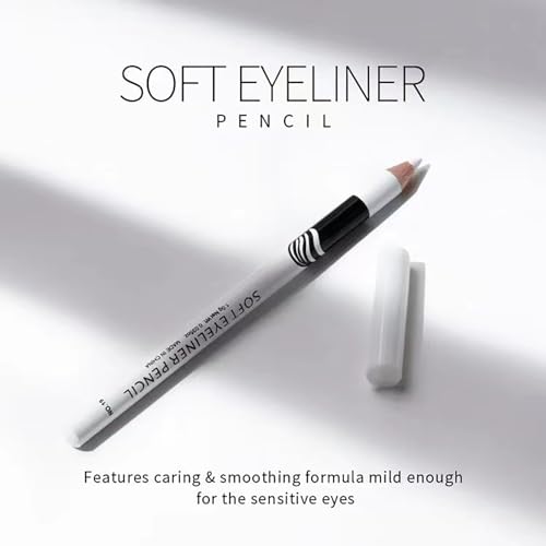 White Eyeliner Pencils 12 Pack Waterproof Eye Brightener