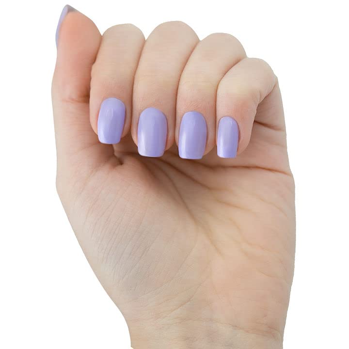 noorb beauty Lavender Blue Gel Polish, Natural Gel Nail Polish with Organic Pigments, Soak Off UV Nail Gel Polish Purple Color
