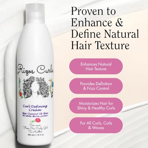 Curl Defining Cream for Wavy, Curly, Coily Hair - Frizz Control & Moisture