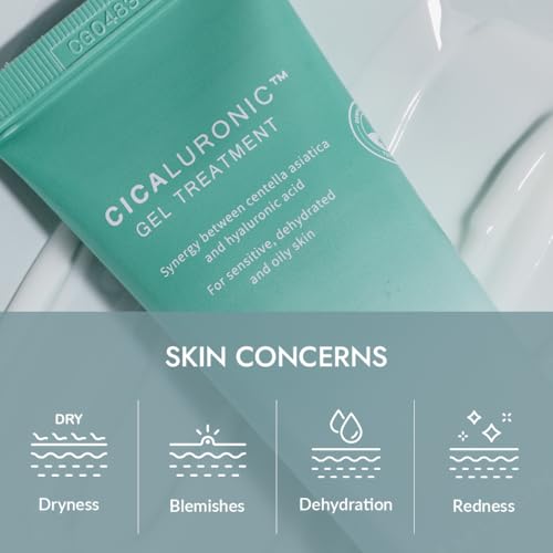 MIZON Cicaluronic GEL Treatment with Centella Asiatica Hyaluronic Acid Vitamin B5 86% Natural Ingredients Mositurizing Soothing Korean Skincare (50ml/1.69fl oz)