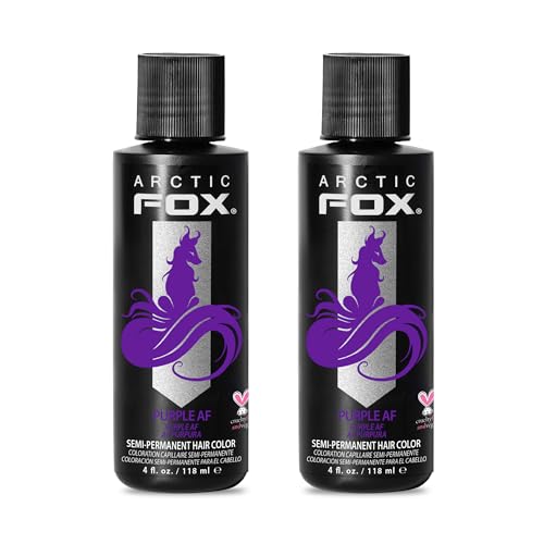 Arctic Fox Purple AF Hair Dye - 2 x 4 oz (Pack of 2), Vegan, Ammonia-Free