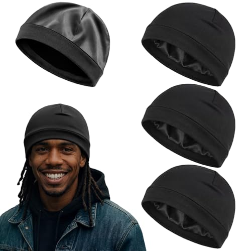 Satin-Lined Skull Cap for Hair Protection