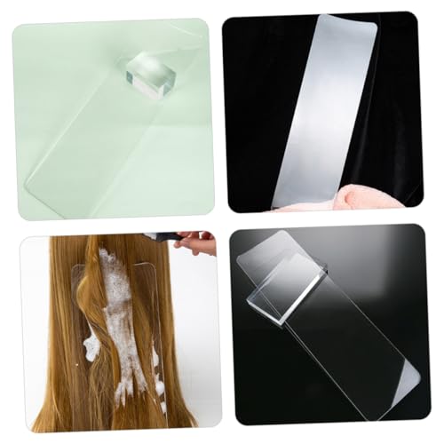 Hair Highlighting Board 2 Pack - 15.7x4.7in Clear Dye Paddle