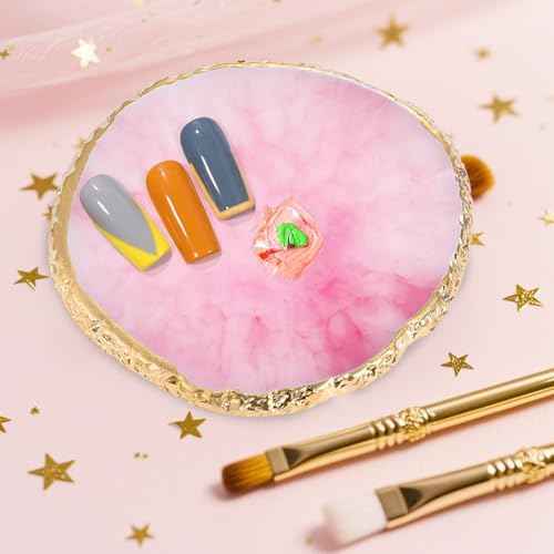 BESARME 11 Pcs Nail Art Tools, Nail Art Palette with 5 Nail Art Sculpture Pen and 2-way Dotting Pen&Nail Brushes Nail Art Kit for Nail Art DIY Home Salon