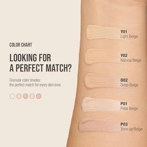 Idol Cover Concealer - Full Coverage, Lightweight, Sweat & Water Proof, Long-lasting, Lightweight, Conceales Dark Circles, Fine Lines, Redness, 0.22 Oz. (Y02 Natural Beige, 0.22 Oz.)