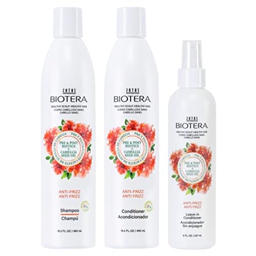 Biotera Anti Frizz Smoothing Conditioner | Smooths & Controls Frizzy, Unruly Hair | Microbiome Friendly | Vegan & Animal Test Free | Paraben Free | Color-Safe
