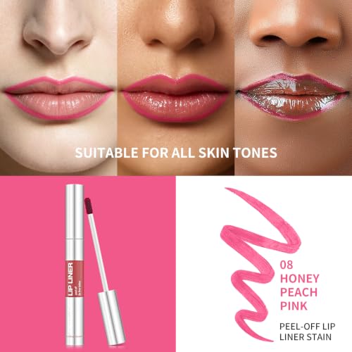 Peel Off Lip Liner Stain - Waterproof Matte Lip Tint