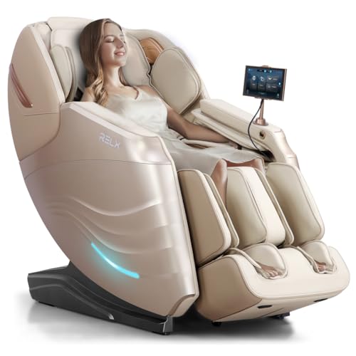 RELX Full Body Massage Chair, Zero Gravity SL-Track, 20 Modes