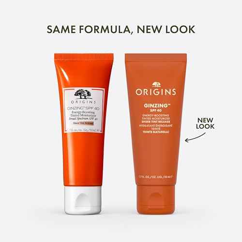Origins GinZing Energy-Boosting Tinted Moisturizer with SPF 40 | Hydrates & Perfects | Skin Tint with Caffeine and Ginseng, 1.7 Fl Oz