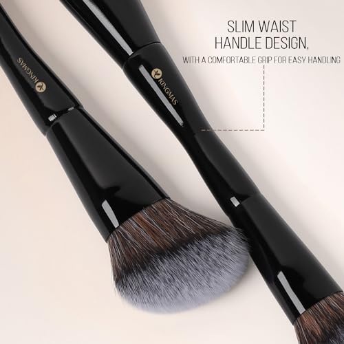 KINGMAS Dual-Ended Foundation & Contour Makeup Brush
