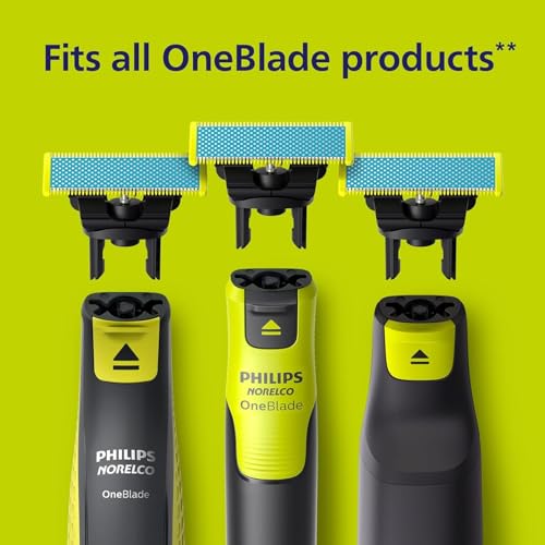 Philips OneBlade Replacement Blades for Face & Body Kit – Pack of 2, Anti-Friction, Long-Lasting