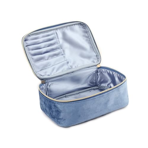 KOPY Velvet Makeup Bag - Large Travel Organizer with Handle