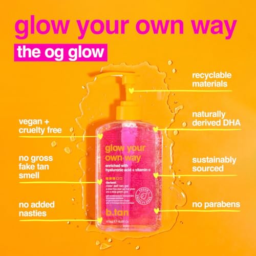 B.Tan Clear Self Tanning Gel Kit with Mitt - Ultra Dark