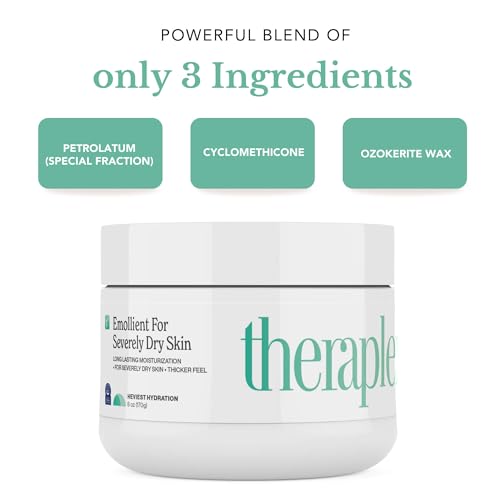 Theraplex Emollient - Long Lasting Skin Barrier Protection for Severe Dry Skin, No Parabens or Preservatives, Noncomedogenic and Hypoallergenic, Dermatologist Recommended