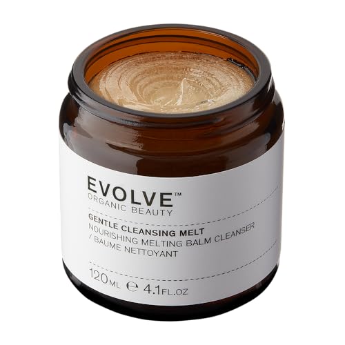 Evolve Organic Beauty - Gentle Cleansing Melt Balm | Soothe, Hydrate, Remove Make Up, Nourish | Baobab Oil, Vanilla | Small-Batch, Vegan Clean Beauty (4.1 oz | 120 mL) Package May Vary