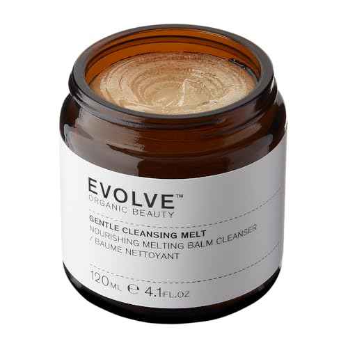 Evolve Organic Beauty - Gentle Cleansing Melt Balm | Soothe, Hydrate, Remove Make Up, Nourish | Baobab Oil, Vanilla | Small-Batch, Vegan Clean Beauty (4.1 oz | 120 mL) Package May Vary