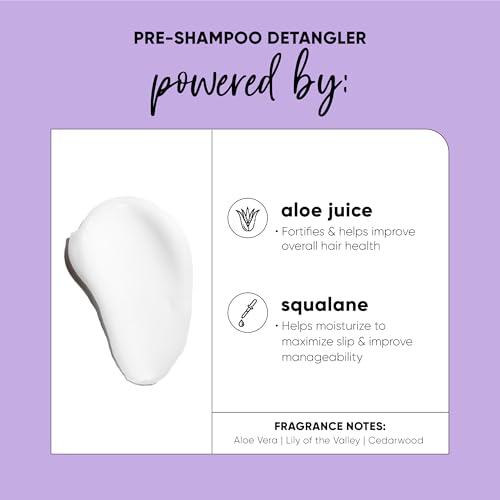 HASK Mega Slip Pre-Shampoo Detangler with Aloe Juice & Squalane for Wavy, Curly, Coily & Kinky Hair, Moisturizes, Adds Slip, Reduces Breakage, Vegan, Sulfate-Free, Cruelty-Free ? 12 fl oz