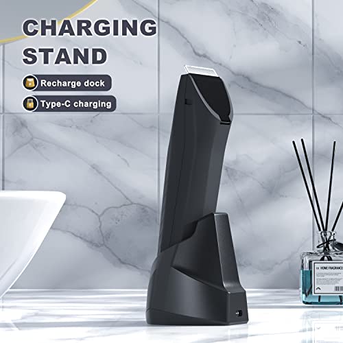 MANSPOT Manscape Body Hair Trimmer for Men - Waterproof Electric Groin Trimmer