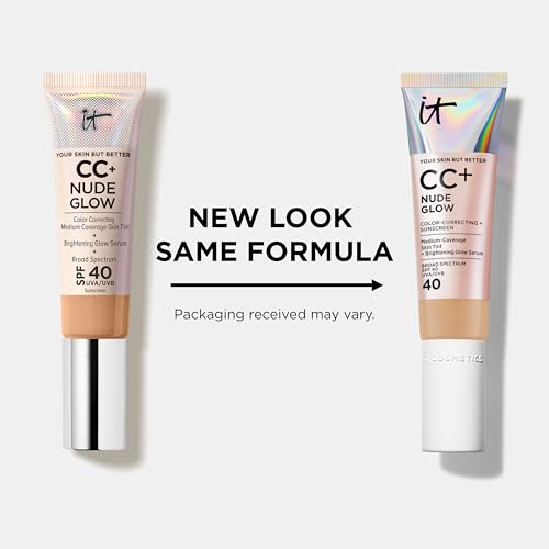 IT Cosmetics CC+ Nude Glow SPF 40 Foundation - Medium Coverage, 1.08 fl oz